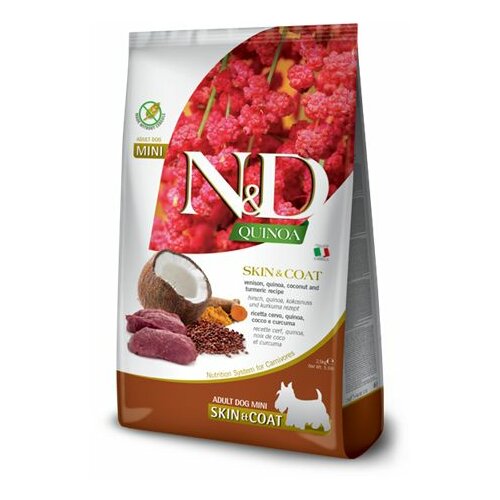 Farmina hrana za pse N&D Quinoa - Skin & Coat Vension MINI 2.5kg Slike