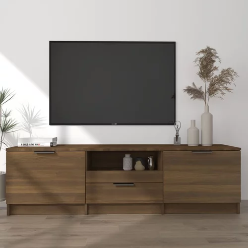 vidaXL TV omarica rjavi hrast 140x35x40 cm konstruiran les