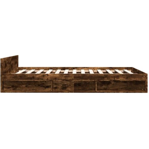VidaXL Okvir kreveta s ladicama boja hrasta 160 x 200 cm drveni Slike