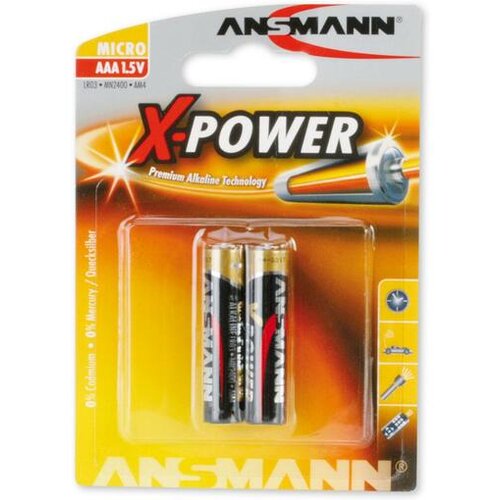 Ansmann 1x2 Alkaline Micro AAA LR 03 X-Power Slike