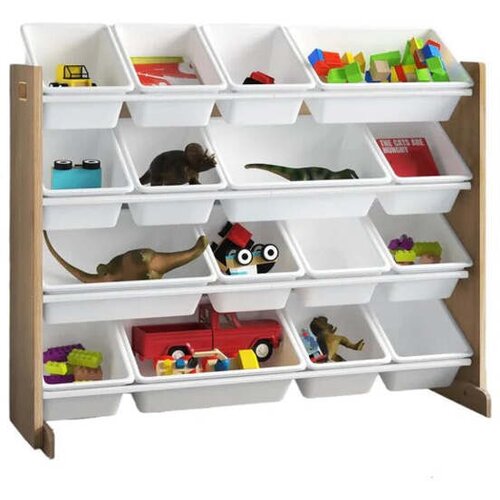 Kinder Home organizator za dječje igračke drvo i bijelo JWTR-3278 Cene