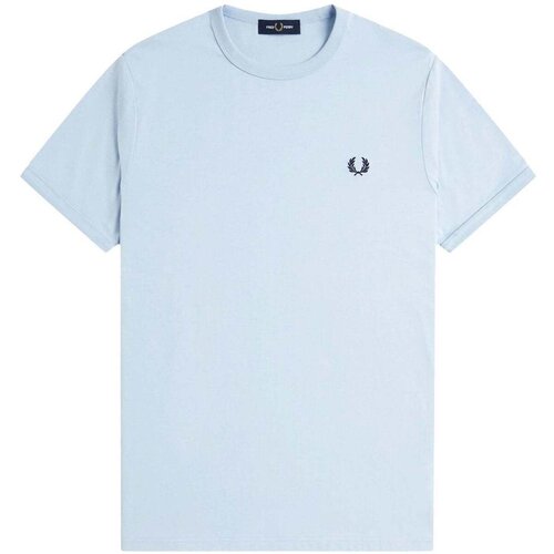 Fred Perry Crew Neck T-Shirt Light Smoke Blue Plava Cijene