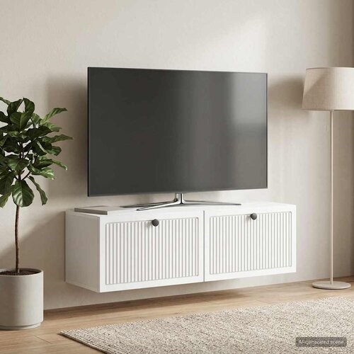 TV ormar za zid Zidne Bijela 98 x 31 x 30 cm Konstruirano drvo Cene