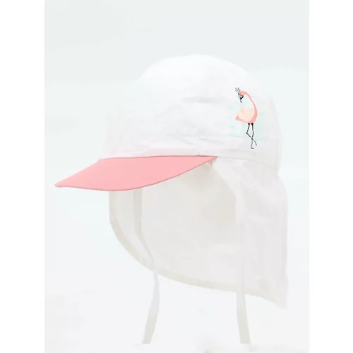 Yoclub Kids's Girls' Summer Hat With Neck Protection CLE-0120G-0100