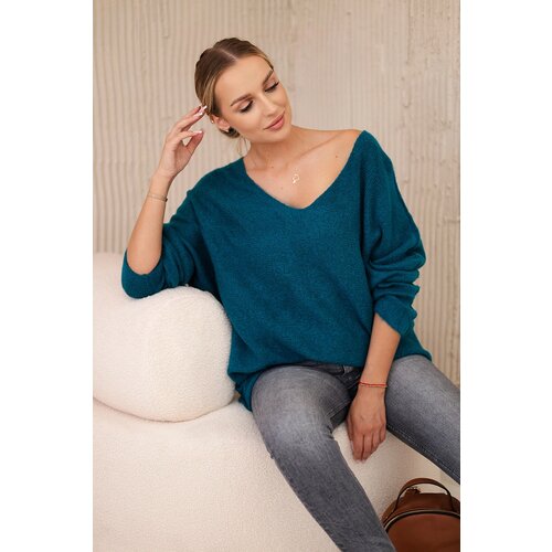 Kesi Włoski V-neck sweater nautical Slike