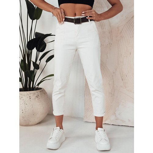 DStreet Spodnie damskie FACINA ecru Slike