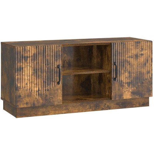 TV omarica Dimljen hrast 102 x 34,5 x 47 cm Inženirski les, (5000210652) Cene