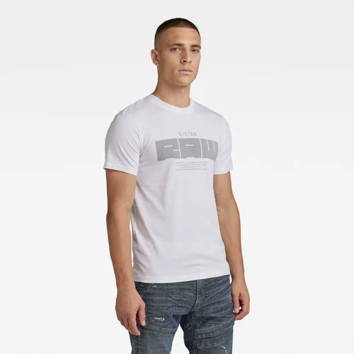 G-star T-shirt - RAW gr slim r t white