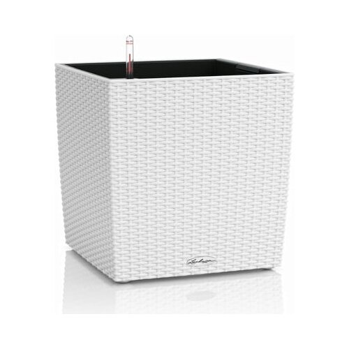 LECHUZA Okrasni lonec CUBE Cottage 30 komplet - Bela Cene