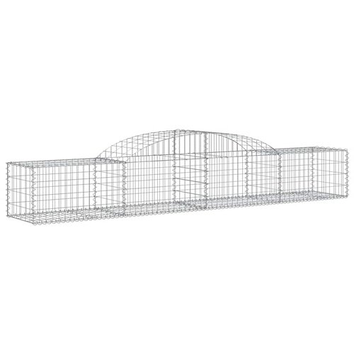  Lučne gabionske ko&amp;scaron;are 2 kom 300x50x40/60 cm pocinčano željezo Slike