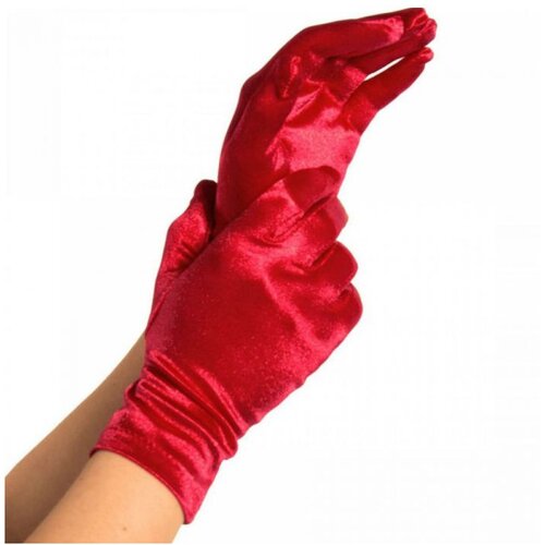 Leg Avenue Rokavice Satin rdeče Cene