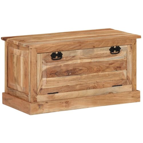 The Living Store Klop s prostorom za shranjevanje 85x40x45 cm trden akacijev les - Klop Za Shranjevanje Čevljev, (21486086) Slike