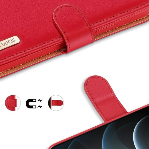 Dux ducis Hivo preklopna torbica iz pravega usnja za iPhone 12 Pro / iPhone 12 Slike
