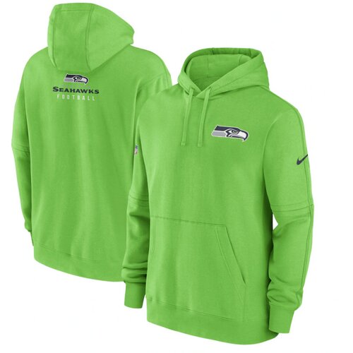 Nike seattle seahawks club sideline fleece pullover pulover s kapuco Cene