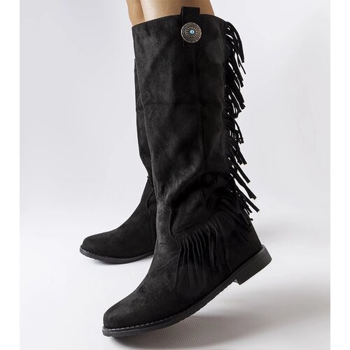 Gemre Black wedge heel boots Lecore Cijene
