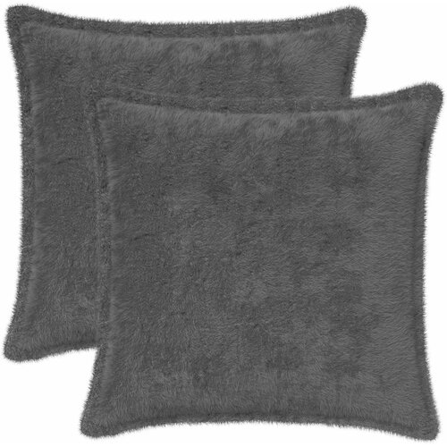  Presvlaka za jastuk 2 kom. HOUTEN Tamnosiva 40 x 40 cm Slike