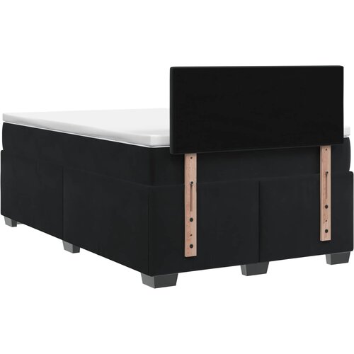  s box springom, madracem i LED-om Crna 120 x 200 cm Slike