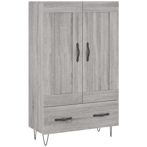 VidaXL Visoka komoda siva boja hrasta 69 5x31x115 cm konstruirano drvo Slike
