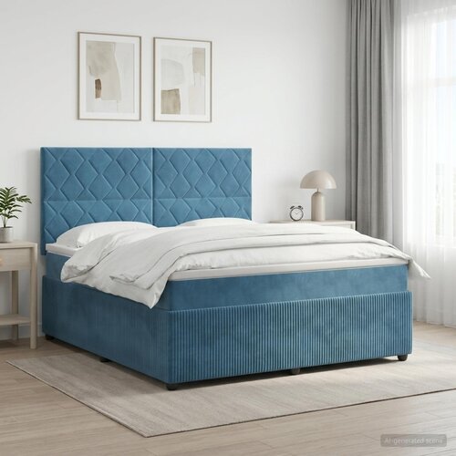  Boxspring krevet s madracem Plava 140 x 190 cm Bar&scaron;un Cijene