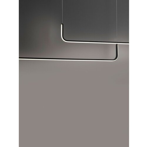 Nova Luce Mat črna aluminijasta LED zatemnitvena viseča svetilka Strita &amp;ndash; Slike