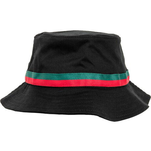 Flexfit Stripe Bucket Hat Black/Tan/Green Slike