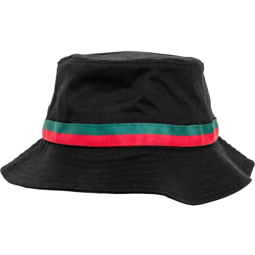 Flexfit Stripe Bucket Hat Black/Tan/Green Cene