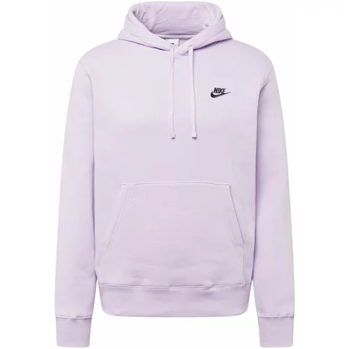 Nike Sportswear Sweater majica 'Club Fleece' lavanda / crna