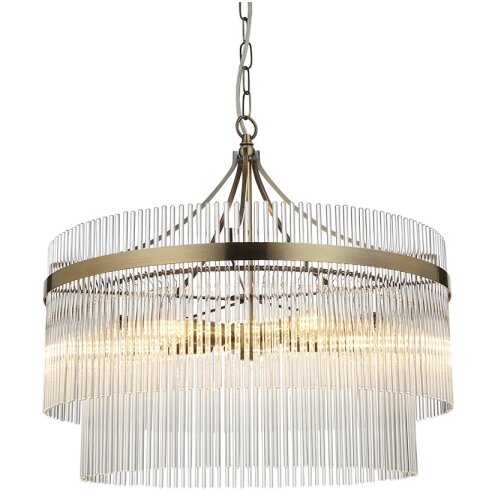  Endon 99166 - Luster na lancu MARIETTA 5xE14/7W/230V mesing/prozirno Slike