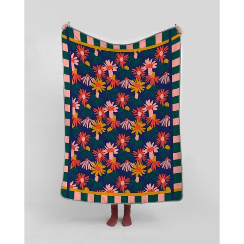 Madre Selva Odeja 170x130 cm Floral - Madre Selva Cene