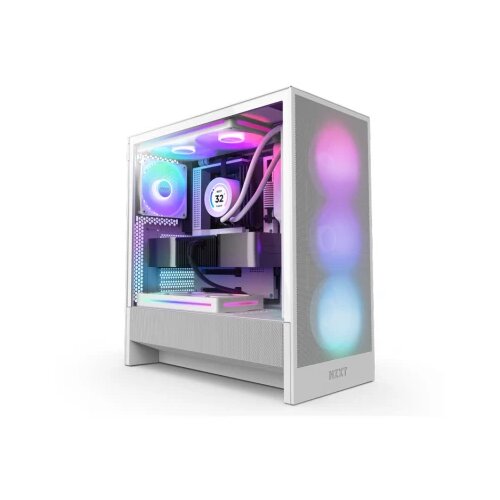 NZXT Tower H5 Flow RGB Gaming kuciste belo CC-H52FW-R1 CAS02580 Cene