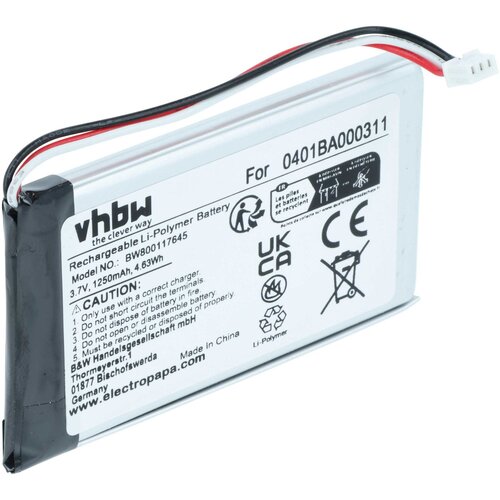 VHBW Baterija za Elca Evo / Vetta / Mago-Evo / Mito-Vetta, 0401BA000311, 1250 mAh Cene