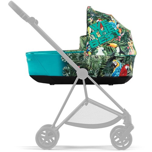 Cybex Ko&amp;scaron;ara za voziček We the best Mios Lux Platinum mid turquoise Slike