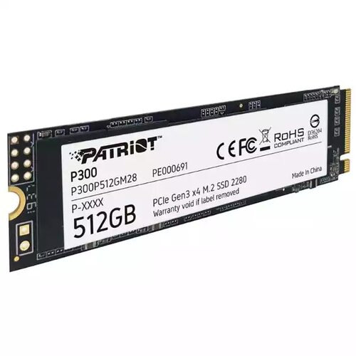 Patriot ssd P300 R1700/W1200, 512GB, M.2 nvme Slike