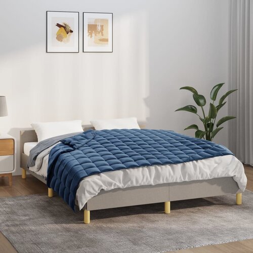 vidaXL Obtežena odeja modra 122x183 cm 5 kg blago Cene