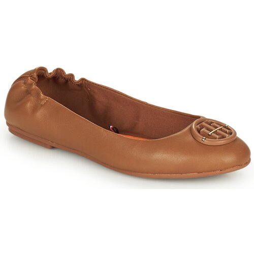 Tommy Hilfiger TH HARDWARE LEATHER BALLERINA Smeđa Cene