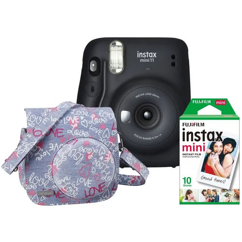 Fujifilm instant fotoaparat Instax Mini 11 Charcoal Gray Set