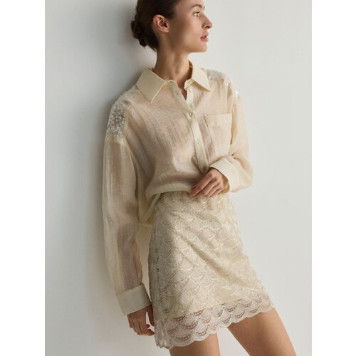 Reserved Ladies` skirt - bež Cene