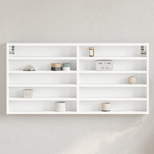 vidaXL Vitrina bijela 100x8,5x50 cm konstruirano drvo Cijene