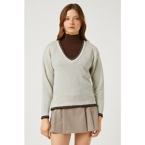 Koton Double Layer Look Knitwear Sweater Cene