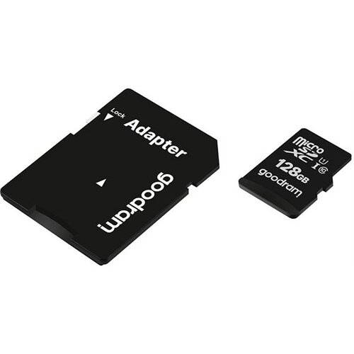 Goodram Memorijska kartica GOODRAM microSD SD 128GB CLASS 10 UHS I 100MB/s s adapterom Slike