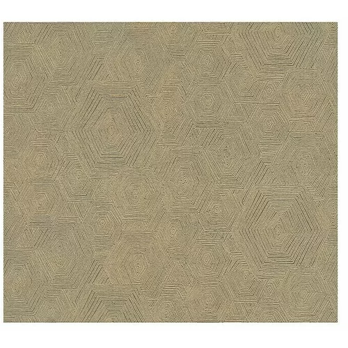 A.S. CREATION TAPETEN Tapeta iz netkane tekstilije AS CREATION My Home My Spa (metalik rjava, vzorec grafike, 10,05 x 0,53 m)