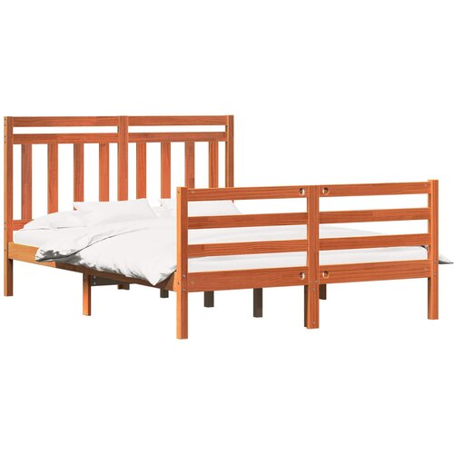 vidaXL konstrukcija postelje 2 pcs voskast rjav 150 x 200 cm, (5000102449) Cene