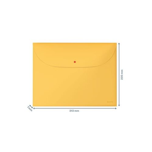 Zweckform Mapa kuverta z gumbom in žepom leitz cosy a4 1/3 rumena 47090019 Slike