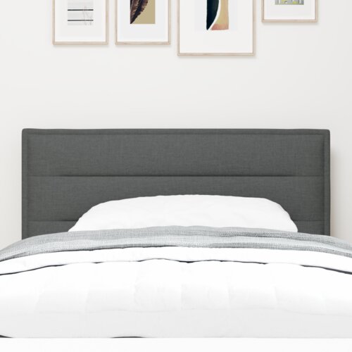 vidaXL LED uzglavlje Linije dizajn tamno sivo 80 cm Tkanina Cene