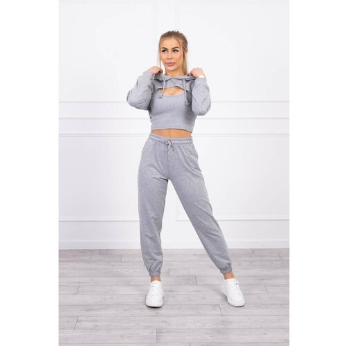 Kesi 3-piece cotton set gray Slike