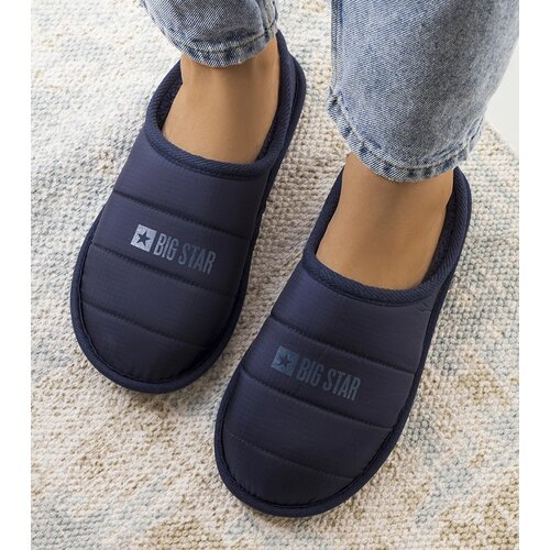 Big Star Navy blue insulated women&amp;#039;s slippers Slike