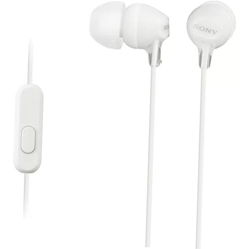 Sony MDREX15APW.CE7 headset za pametne telefone Android/iPhone, bijel Slike