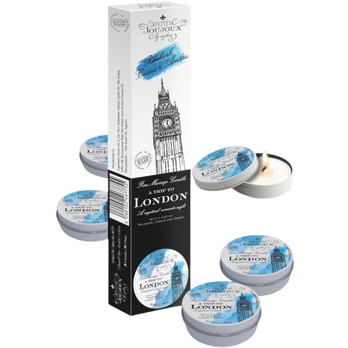 Petits JouJoux London - svijeće za masažu - rabarbara-jantar (5 x 43 ml) Cijene