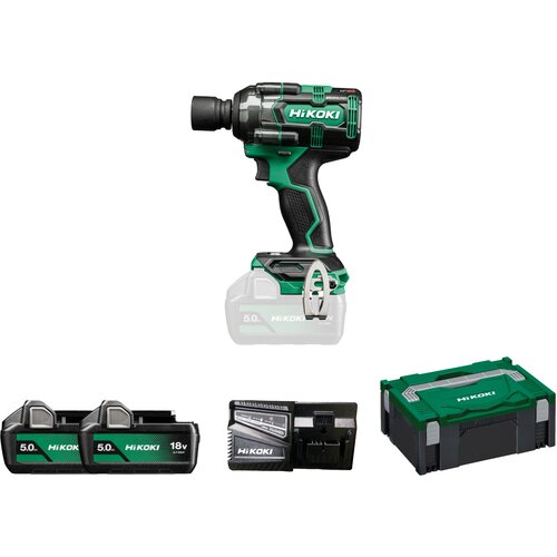 HIKOKI WR18DHWPZ bežicni udarni odvijac (1/2") s 2 x 18 V 5,0 Ah baterijom, i punjacem HSC II. Cijene