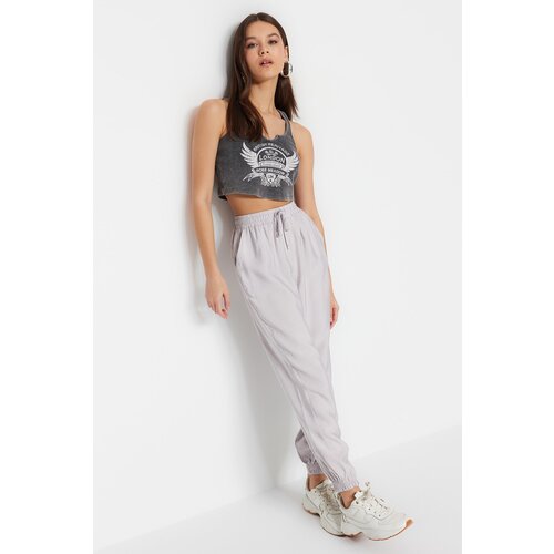 Trendyol Pants - Gray - Joggers Slike